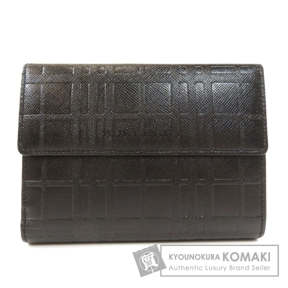 Burberry Check Bifold Wallet Leather
